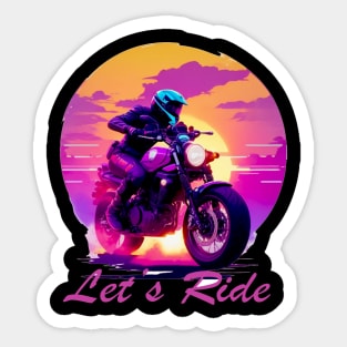 ride bike motor Sticker